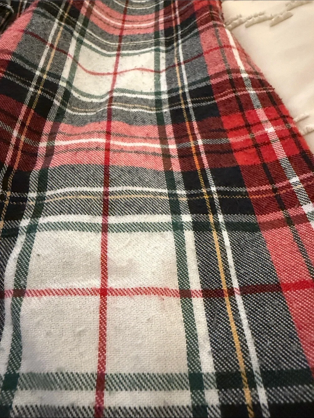 Kids Red Plaid Pajama Set